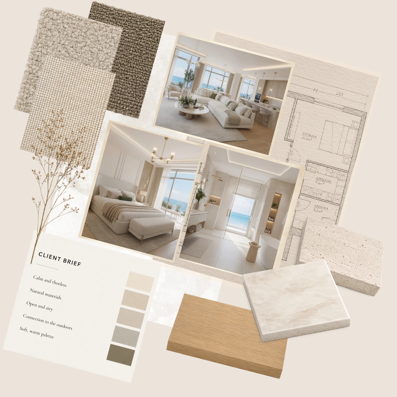 Brief i referencje — moodboard klienta